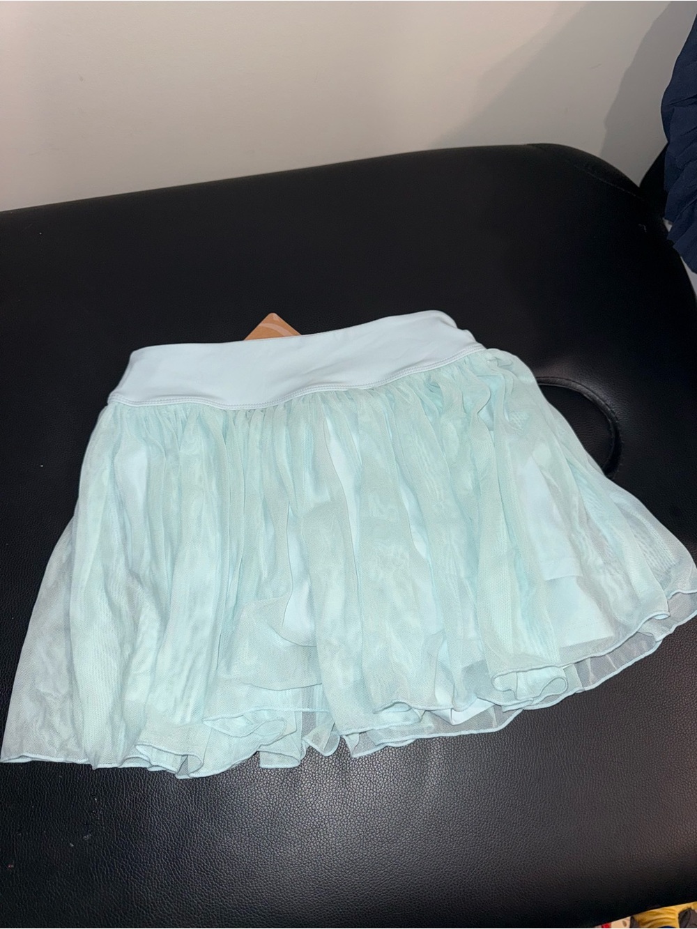 Berlook Light Aqua Chiffon Tiered tennis Skirt